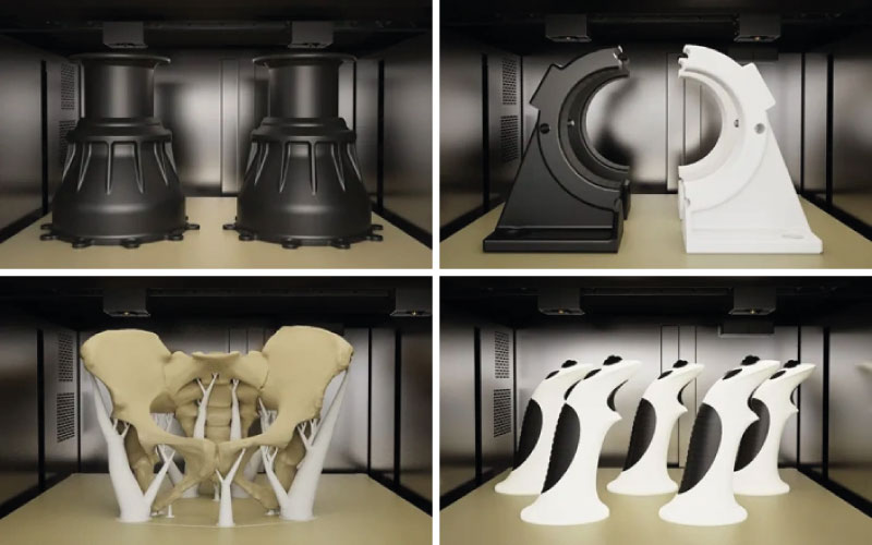 Peças impressas na impressora 3D Mingda Raptor 450