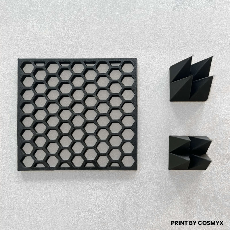 Pièces imprimées avec le filament magnétique flexible Filamag