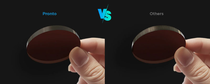 The cutting quality of the Pronto CO2 series is superior compared to other machines in the same segment.