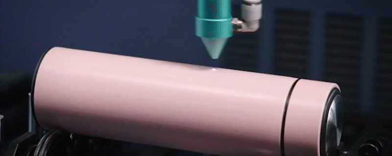 Pronto series cutters are compatible with rotary axes for engraving on curved surfaces.