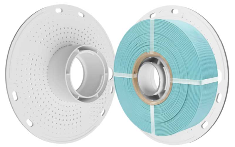 Posibilidad de imprimir una bobina reutilizable para formatos ReFill