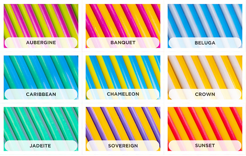 El filamento Dual Silk PLA de Panchroma está disponible en 9 combinaciones de colores vibrantes