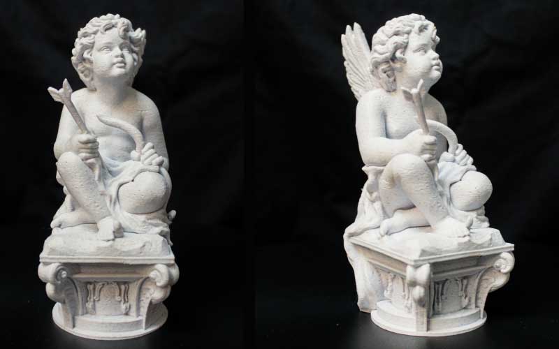 Objetos decorativos impresos en 3D con el filamento PLA Marble ReFill