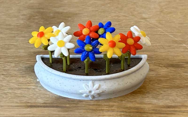 La textura del filamento PLA Marble ReFill imita la del mármol real