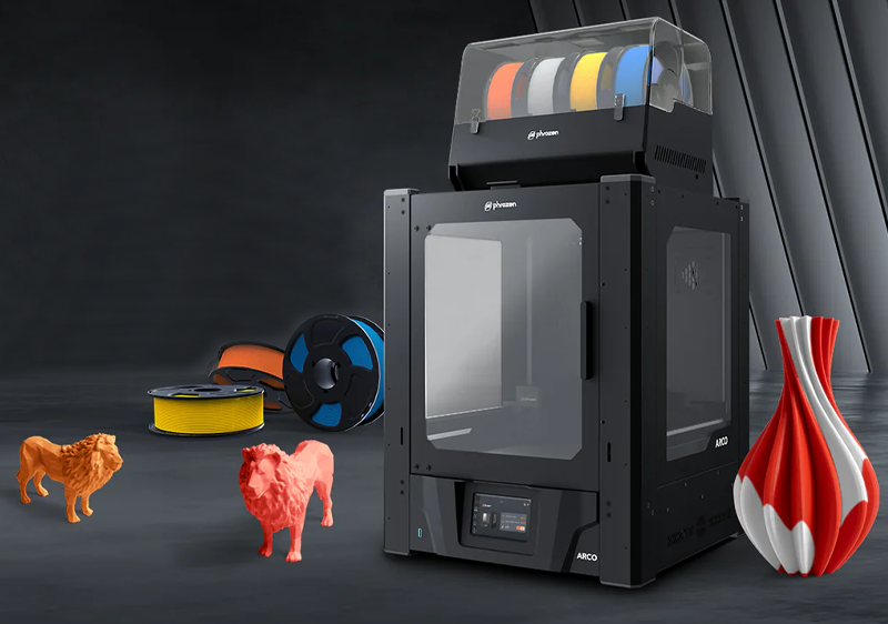 The Arco printer with the Chroma Kit module and the PentaShield enclosure