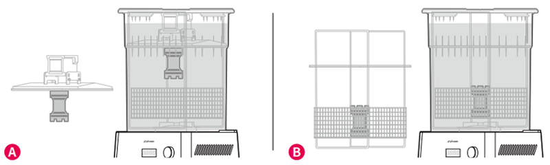 Phrozen – Kit de lavage et de séchage pour imprimante 3d, machine de grande  taille 277x207x467mm, pour le nettoyage et le durcissement des imprimantes