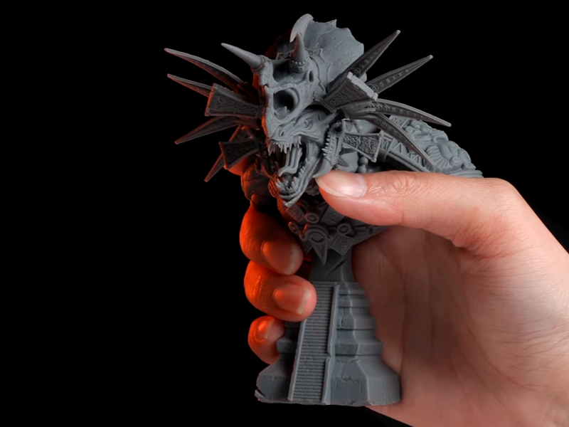 Models 3D printed on the Sonic Mini 8K resin 3D printer