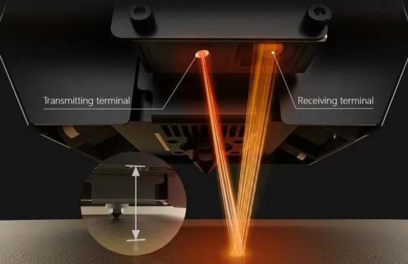 The laser-based 64-point bed leveling system reduces leveling time and increses accuracy