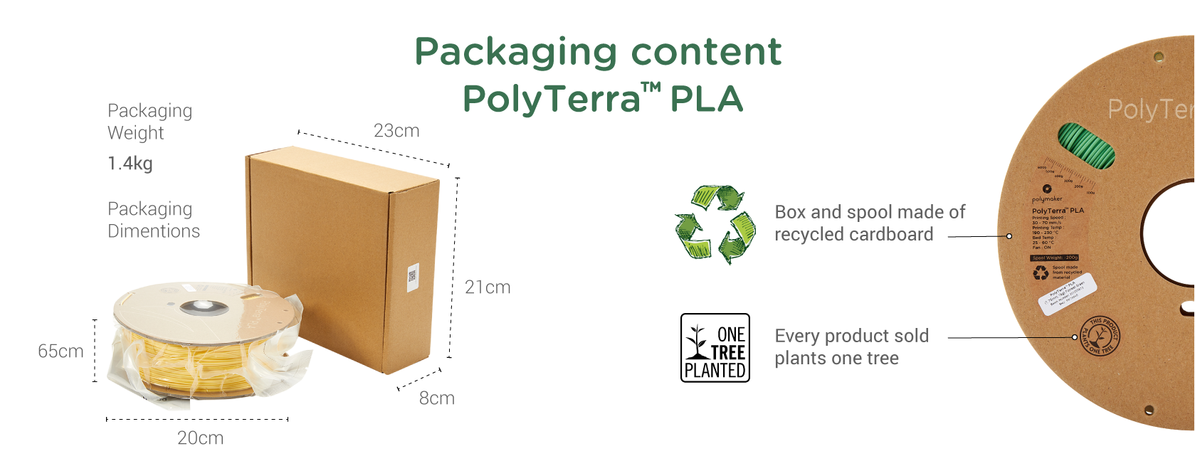 PLA PolyTerra  Filament2Print