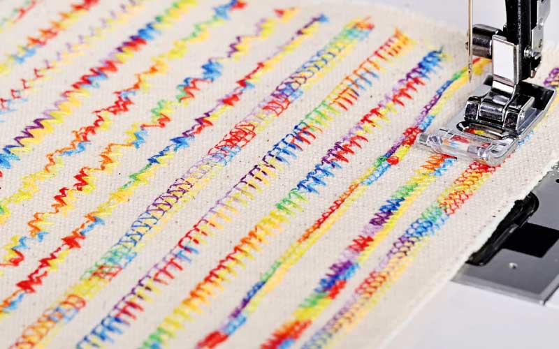 Verschiedene Stiche mit der EOC02