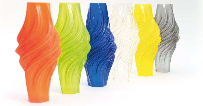 Il filamento Prusament PVB è disponibile in sei colori.