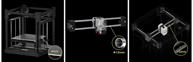 La QIDI X-Max 3 offre une structure métallique robuste.