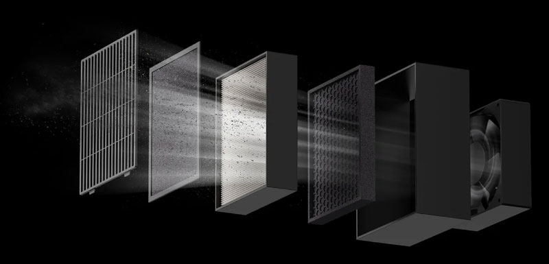 Die dreistufige Filterung erfasst bis zu 99,5 % des Staubs und der Partikel, während Temperaturregelung und feuerhemmende Druckkammer für einen sichereren 3D-Druck auch bei langen Druckzeiten sorgen.