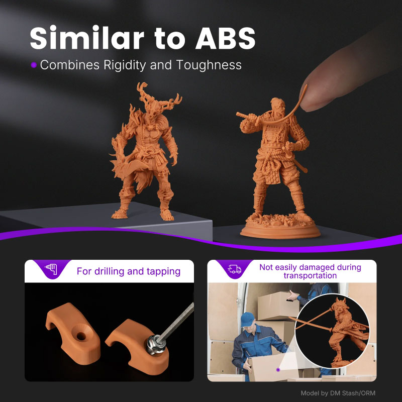 Tout comme l'ABS, elle combine rigidité et résistance. Adaptée au perçage et au taraudage. Ne s'endommage pas facilement pendant le transport.