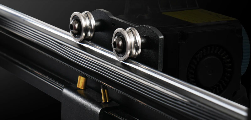 The SV06 Plus ACE has metal bearings on its X and Y axes, which guarantees stable printing.