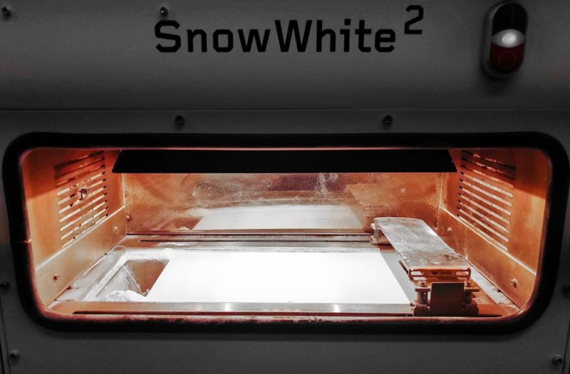 La cámara de construcción de la impresora Snow White²