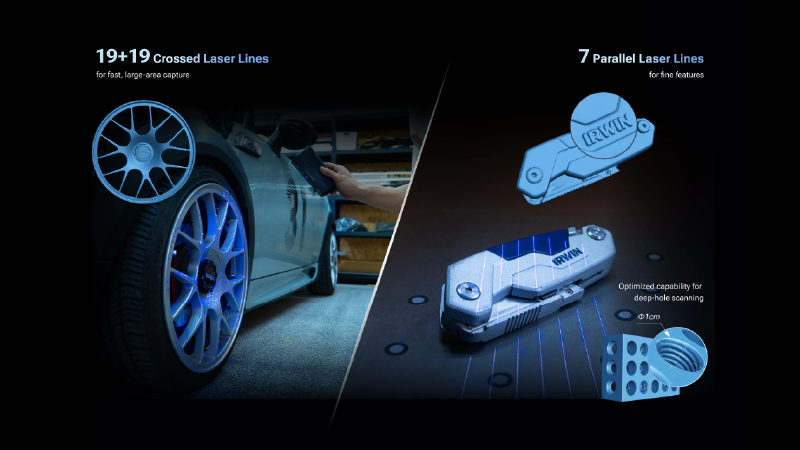 EINSTAR Rockit combina tecnologia laser blu e IR VCSEL per scansioni precise, rapide e adattabili a qualsiasi ambiente.