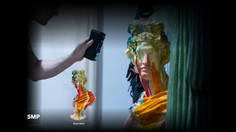 EINSTAR Rockit integra una fotocamera a colori da 5 MP che cattura texture vivide e dettagliate, aggiungendo realismo a ogni modello 3D.