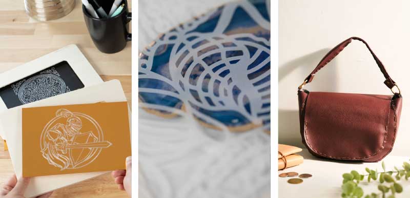 Projects created with different materials.
