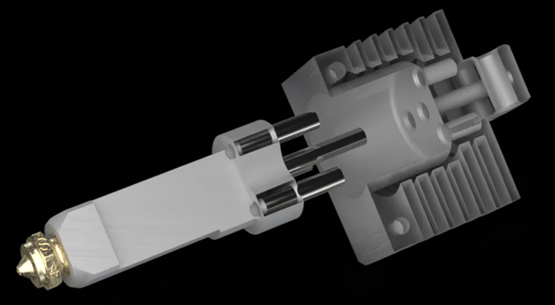 The Mako hotend is made of high-strength materials