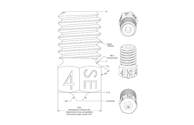 dimensioni vanadium nozzle