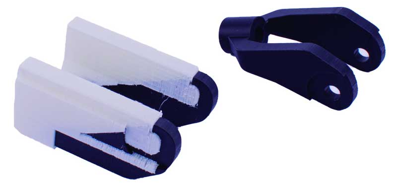 Piezas impresas con el filamento soluble PVA Ultra