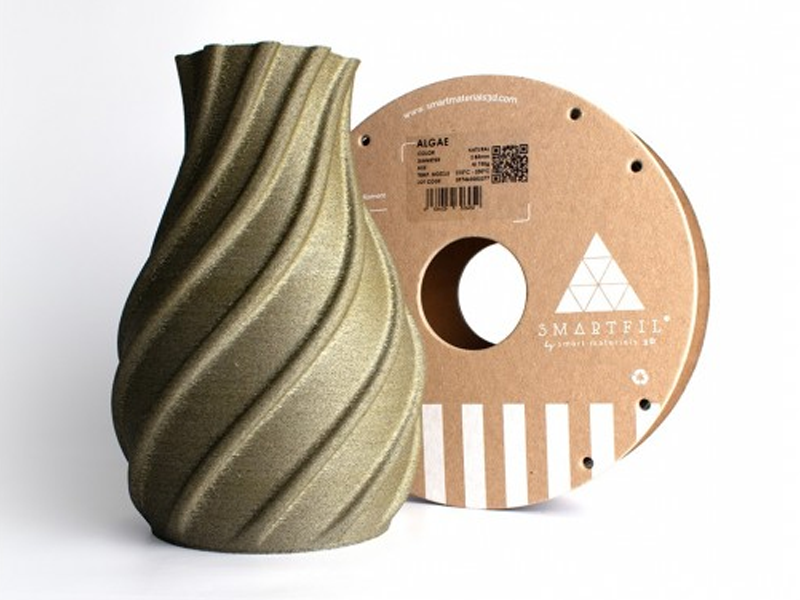 Vase imprimé avec le filament PLA Smartfil Algae