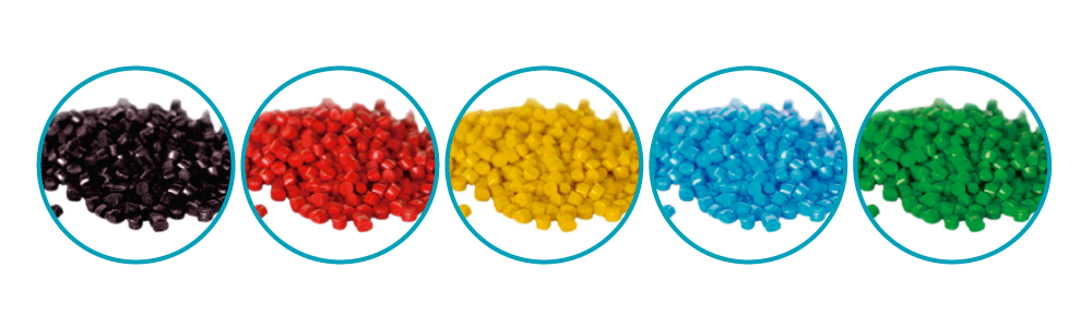 Exemples de colorants pour les pellets.