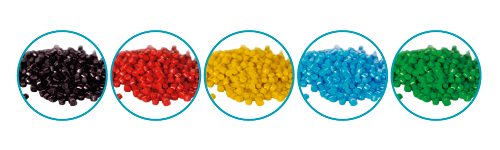 Exemples de colorants pour les granulés.