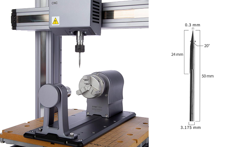 V-drill installed in rotary module