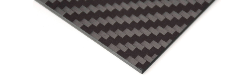 Plancha Fibra de Carbono Std CT 2,0x500x248(mm) - Loja Fibra de Carbono