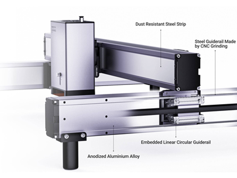 The Snapmaker Ray linear guide rail system