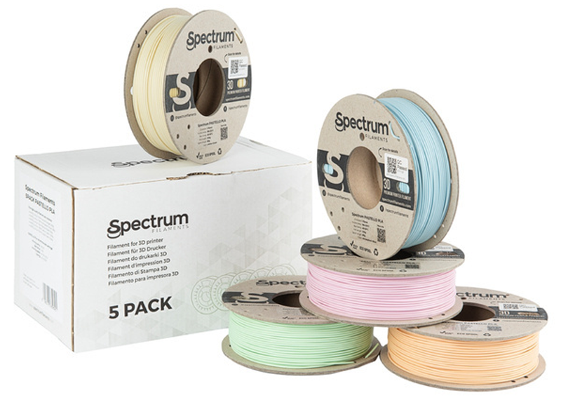 Das 5er-Pack PLA Pastel-Filamente