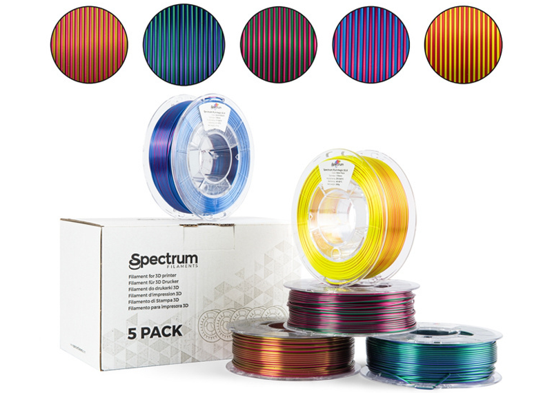 Das PLA Magic Silk Filament 5-Pack