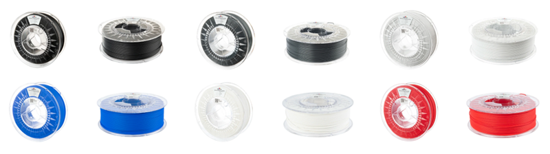 The PLA SafeGuard filament comes in vibrant colors for a wide range of applications