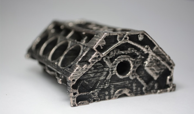 Modèle fabriqué en Filamet™ en acier haute carbone et fritté