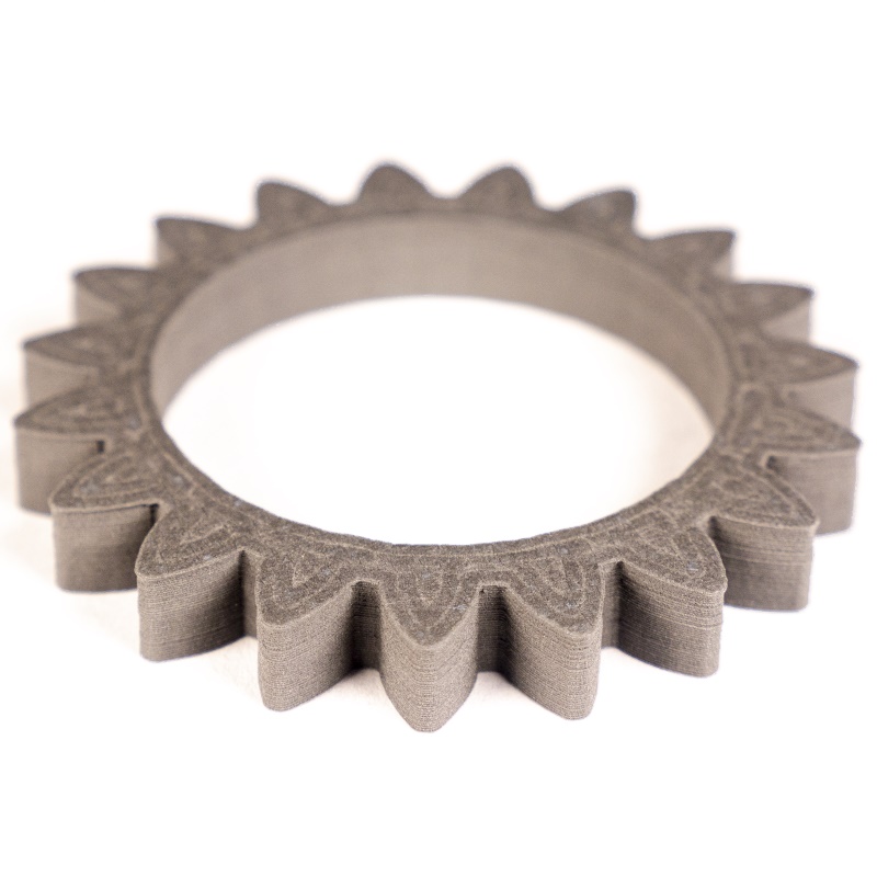Gear made of 316L stainless steel without sintering