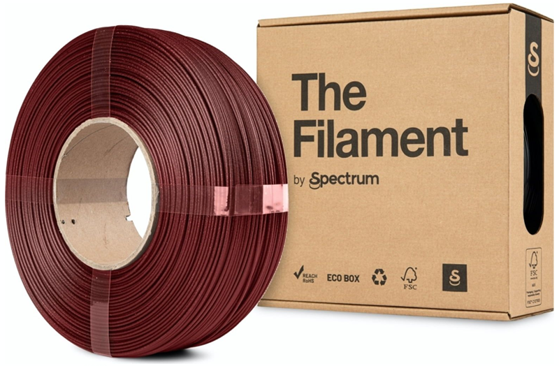 Das PETG Filament in Rot im ReFill-Format