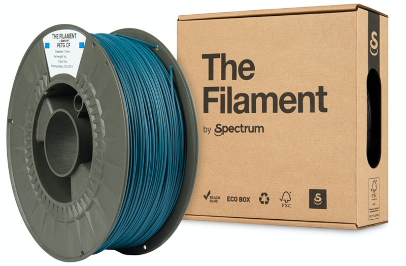 PETG CF-Filament in Blau