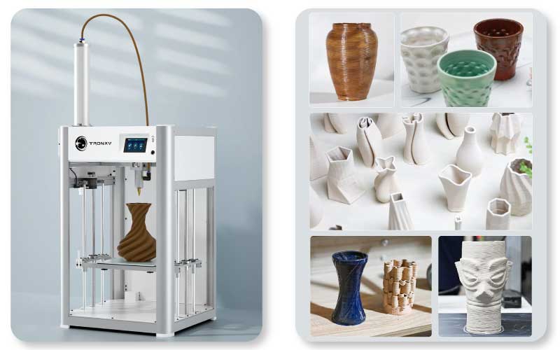 Créations réalisées avec l'imprimante 3D Moore X2540.