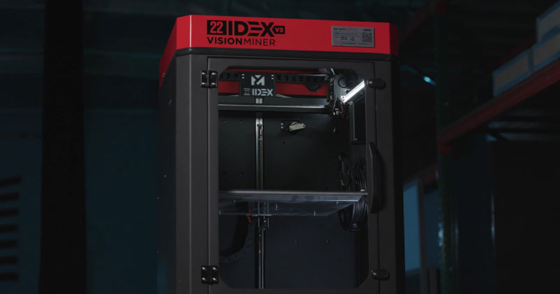 22 IDEX V3 High-Temp industrial printer. Source: Vision Miner