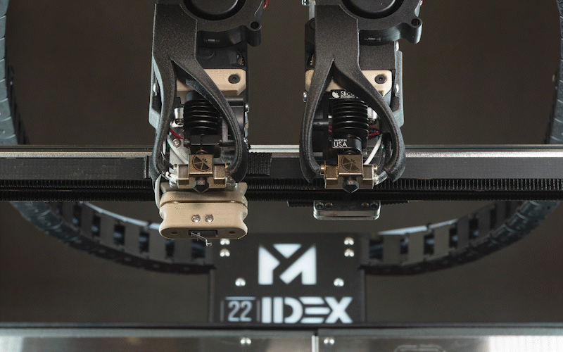Extruder-Details des 22 IDEX V4. Quelle: Vision Miner.
