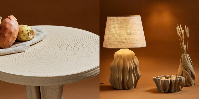 Mit dem 3D-Keramikdrucker WASP 40100 LDM gedruckte Objekte