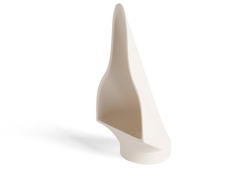 Mit XELIGHT PEBA Filament gedruckter Lufteinlass. Quelle: Xenia