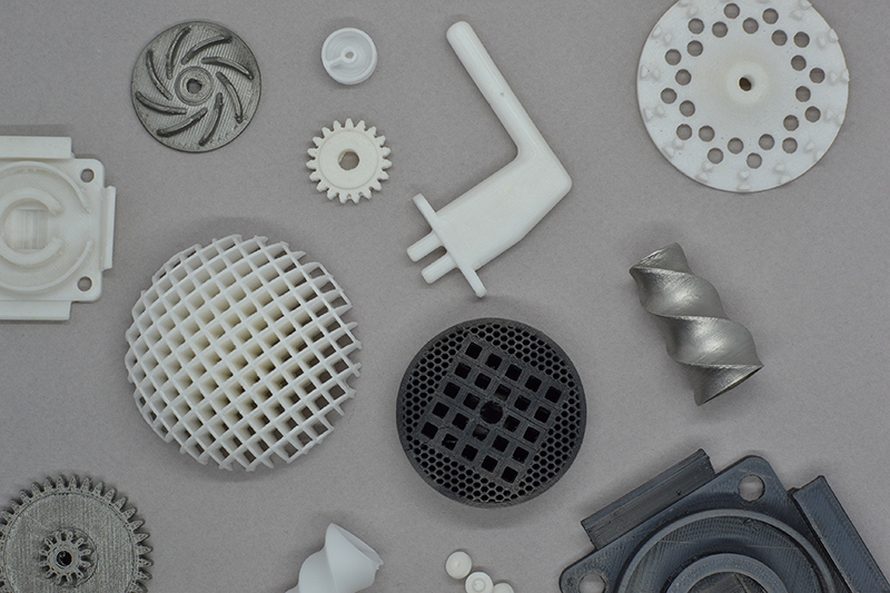 Printed metal and ceramic parts