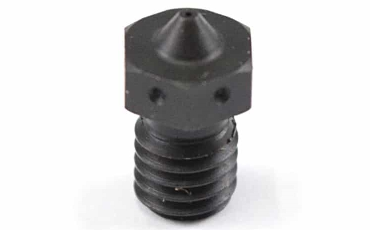 Hardened steel nozzle.