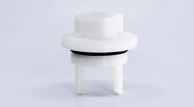Pieza impresa en 3D con Fluorodur