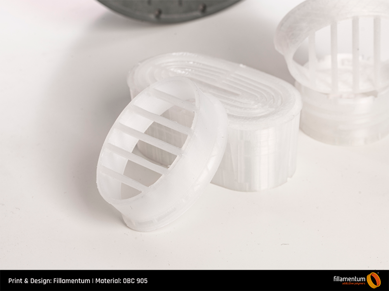 Pièces imprimées en 3D avec OBC 905
