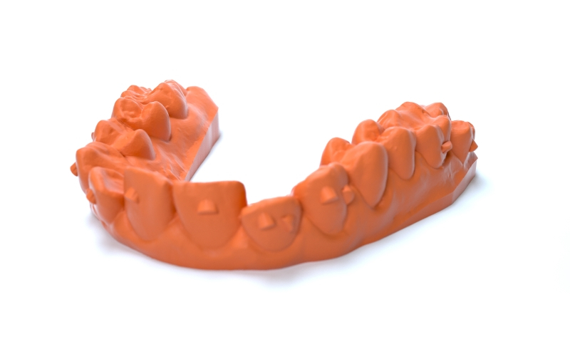 Jaw made with HARZ Labs Dental Peach Resin