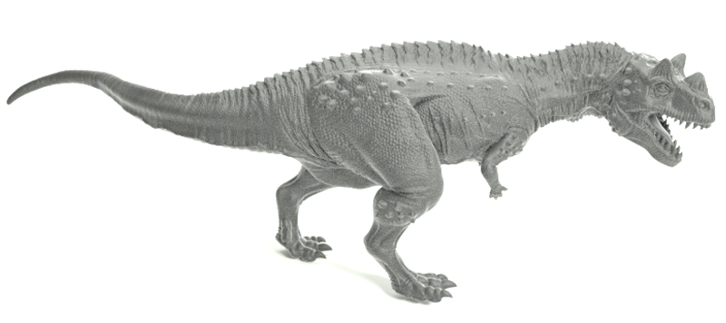 Dinosaur printed with Model Grey resin